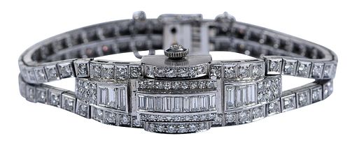 Hamilton Ladies Platinum, Diamond Covered Watch