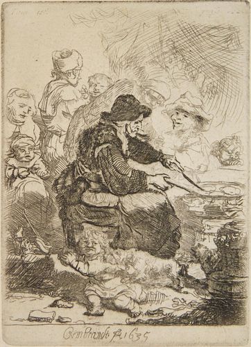 Rembrandt etching