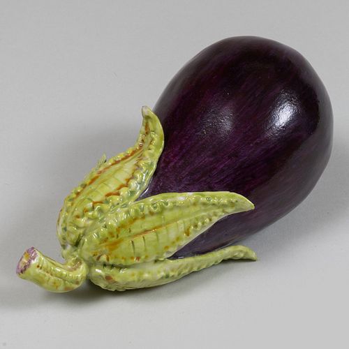 Lady Anne Gordon Porcelain Model of an Eggplant