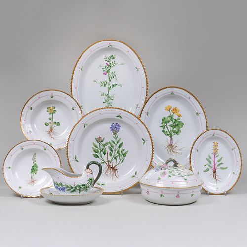 Royal Copenhagen Porcelain Flora Danica Part Service