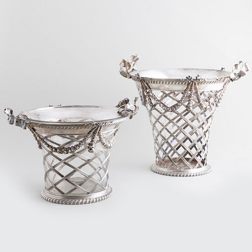 Pair of Tiffany & Co. Silver Baskets