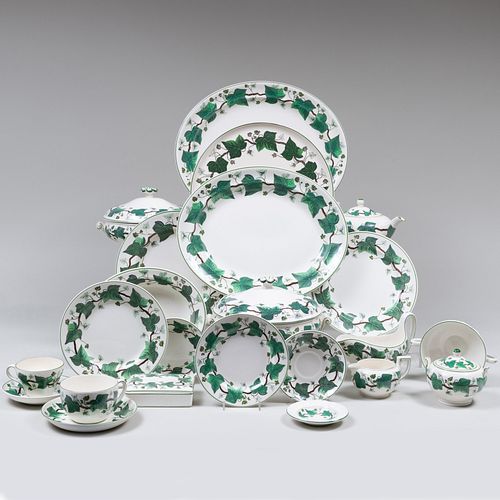Assembled Wedgwood Porcelain Part Service in the 'Napoleon Ivy' Pattern