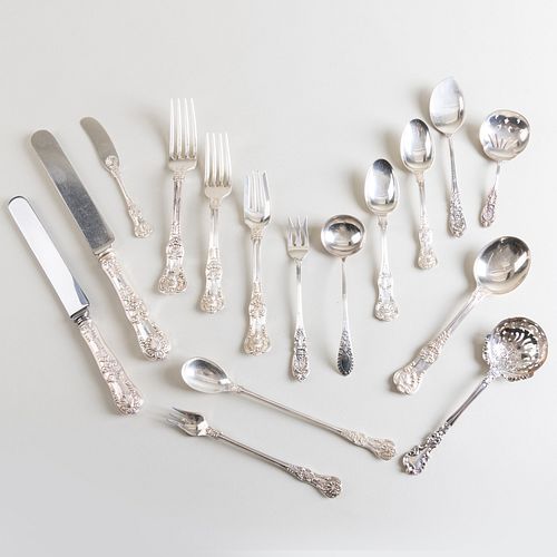 Tiffany & Co. Silver Flatware Service in the 'English King' Pattern