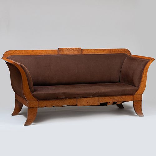 Biedmeier Birch Upholstered Sofa