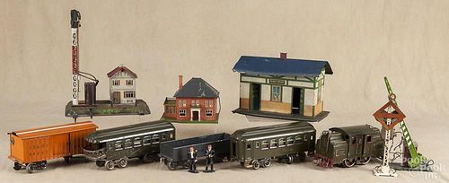 Lionel standard gauge five-piece train set, to include a #33 engine, a Pullman car
