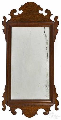 Chippendale style mahogany mirror, early 20th c., 27 1/2'' h.