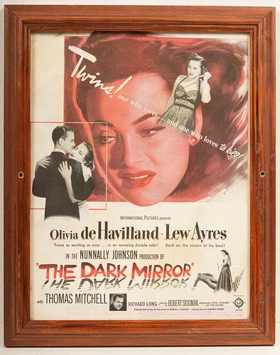 Vintage "The Dark Mirror" Print Ad