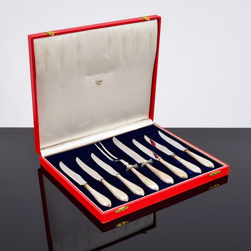 Cartier / Whiting Manufacturing Co. Sterling Silver Steak Knife Set, 8 Pcs.