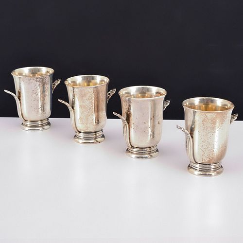 Set of 4 International Sterling ROYAL DANISH Sterling Silver Loving Cups