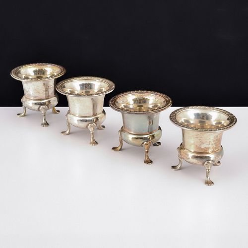 Set of 4 Empire Sterling Silver Salts