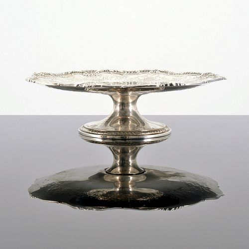 The Frank Herschede Co. Sterling Silver Footed Tray 