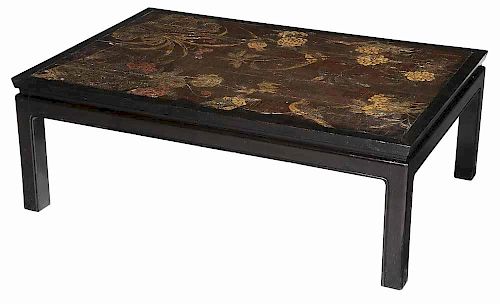 Chinese Lacquer-Decorated Low Table