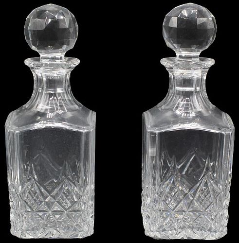 Pair Baccarat Crystal Decanters