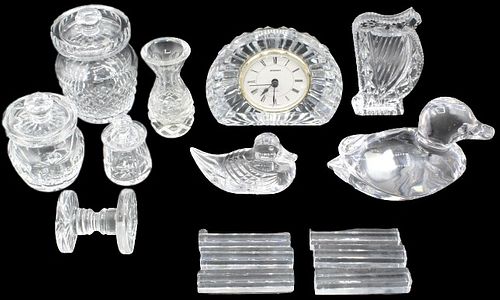 (15) Waterford, Baccarat, Orrefors Crystal Items