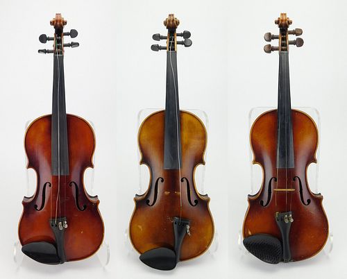 3 E. R. Pfretzschner 3/4 violins