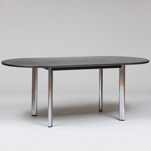 Joseph D'Urso for Knoll Laminate and Chrome Dining Table