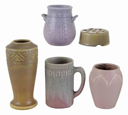 Five Rookwood Pottery Production
