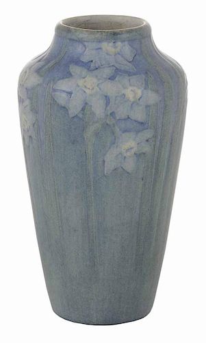 Newcomb Pottery Vase with Daffodils