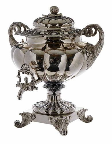 Silver-Plate Hot Water Urn