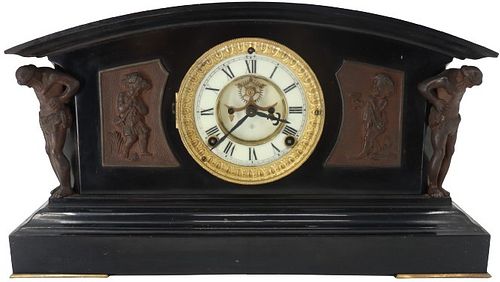 Antique Ansonia Figural Mantle Clock