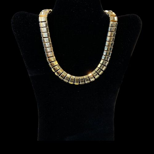 Cleopatra 14 kt Yellow Gold Collar From the Surreal Collection
