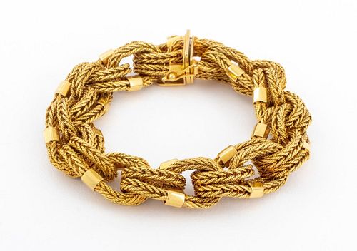 Italian 18K Yellow Gold Bracelet