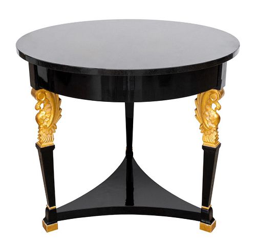 Neoclassical Style Marble Topped Gueridon Table