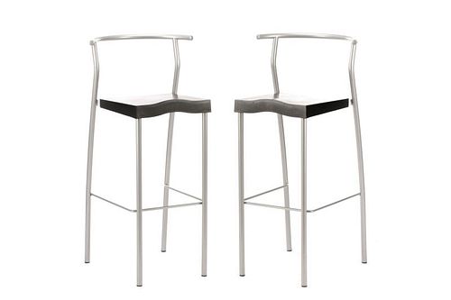 Pair Philippe Starck for Kartell Hi-Glob Barstools