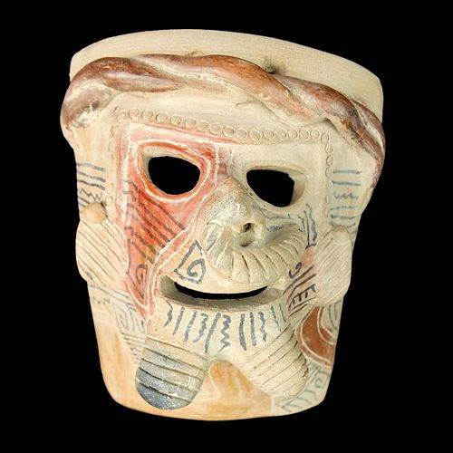 Pre Columbian, Possibly Veracruz Pottery Mask