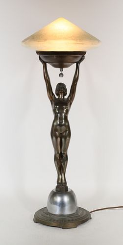 Frankart Style Standing Nude Lamp
