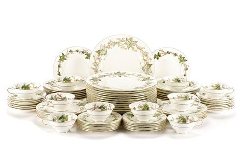 74 Pieces Minton Lothian Porcelain Dinner Ware