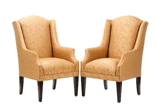 Pair of Dapha for Baker Upholstered Armchairs