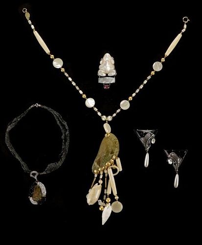 Four Assorted Pieces of Costume Jewelry