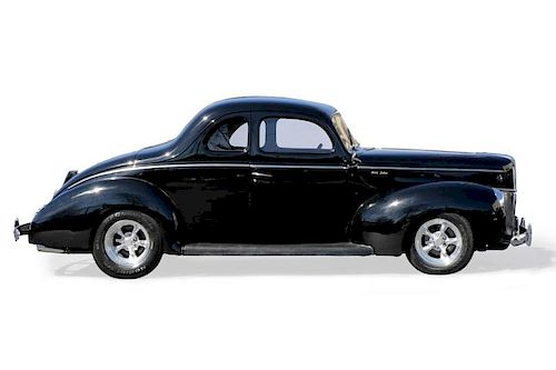 1940 Model Ford Deluxe Black V8 Coupe, Restored