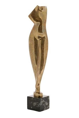 Alexander Archipenko, "Torso", Gilt Bronze