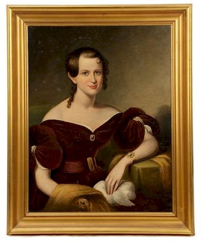 C. R. Parker,  "Mrs. Hines Holt"-1838, Oil