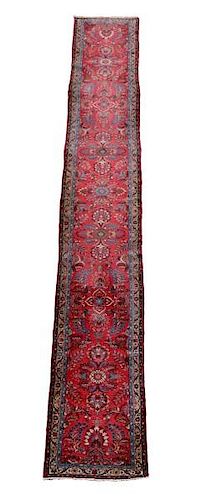 Hand Woven Persian Mahal Runner, 2' 7" x 22' 2.5"