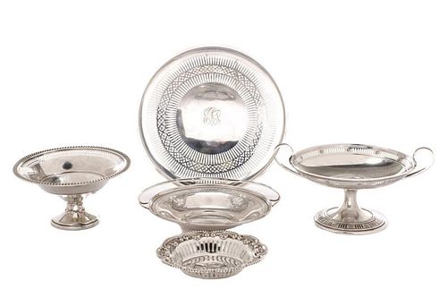 Group of 5 American Sterling Table Accessories