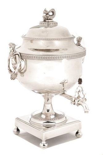 Georgian Sheffield Silver Plated Tea Urn