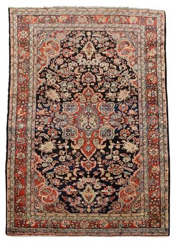 Hand Woven Persian Malayer Rug, 4' 3" x 6' 10"