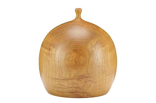 John Whitehead, English Turned Ash Wood Vase