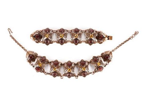 Jean-Louis Blin Bracelet and Necklace Set