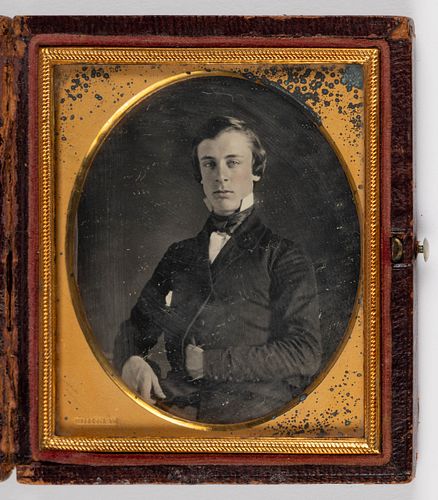 EDWARD TOMPKINS WHITNEY (NEW YORK, 1820-1893) SIXTH-PLATE DAGUERREOTYPE PORTRAIT