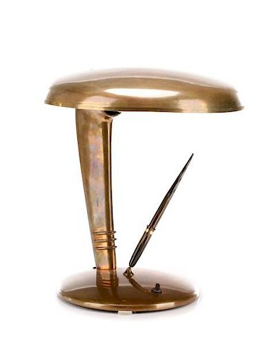 Norman Bel Geddes Cobra Lamp, Copper Finish
