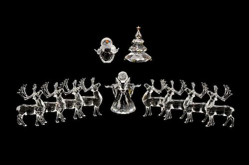 11 Swarovski Crystal Christmas Table Ornaments