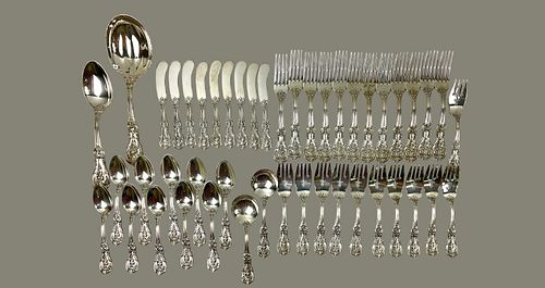 Iconic Reed & Barton Francis 1st Sterling Silver 105 Piece Flatware Set