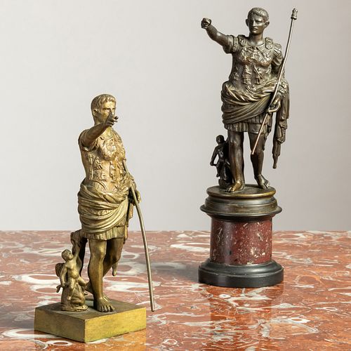 Two Bronze Models of Augustus Caesar, After the Antique