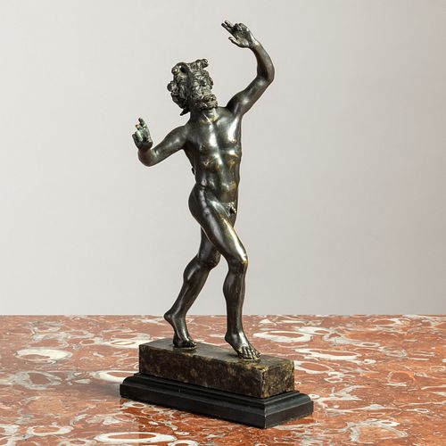 Grand Tour Bronze Model of The Dancing Faun of Pompeii