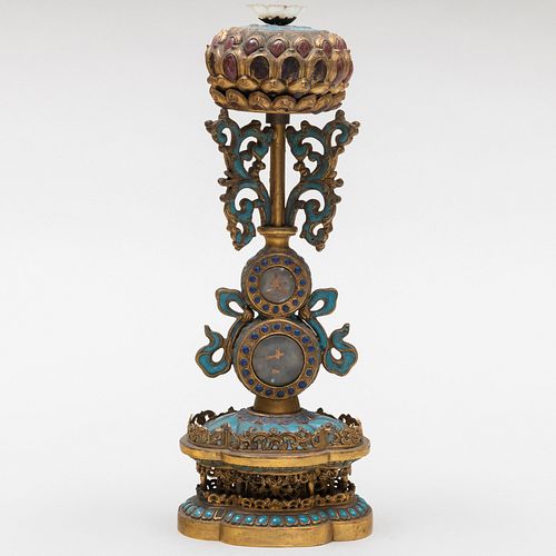 Chinese Cloisonné Enamel Altar Ornament