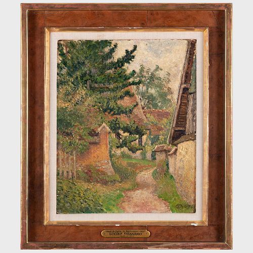 Lucien Pissarro (1863-1944): Sente de l'Eglise De Bazincourt